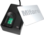 Fingerprint scanner with Mifare card reader/ writer